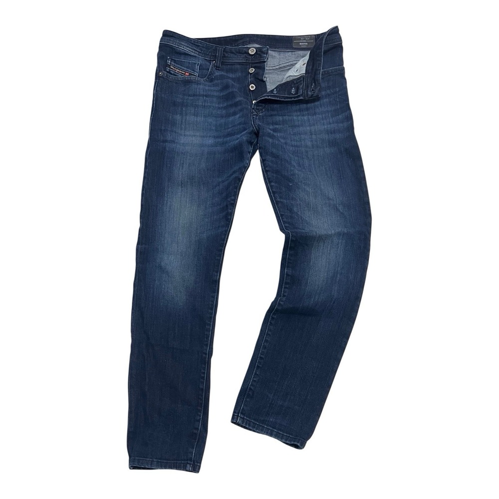 DIESEL Buster Jeans Tapered Leg Stretch Denim Designer Men's‎ 32x32 Button Front